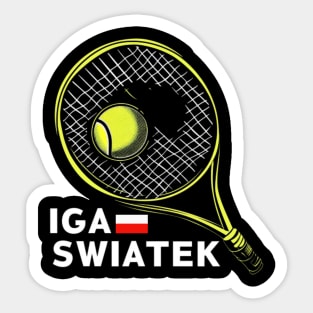 IGA SWIATEK, tennis player, poland Sticker